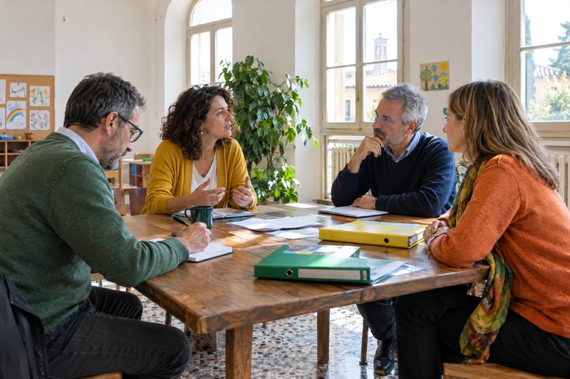 Riunione del consiglio di amministrazione di una scuola paritaria